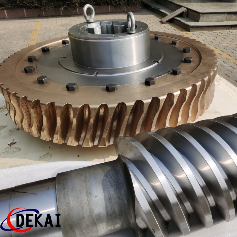 非標(biāo)來圖定制出口大模數(shù)大中心距蝸輪副德凱生產(chǎn)